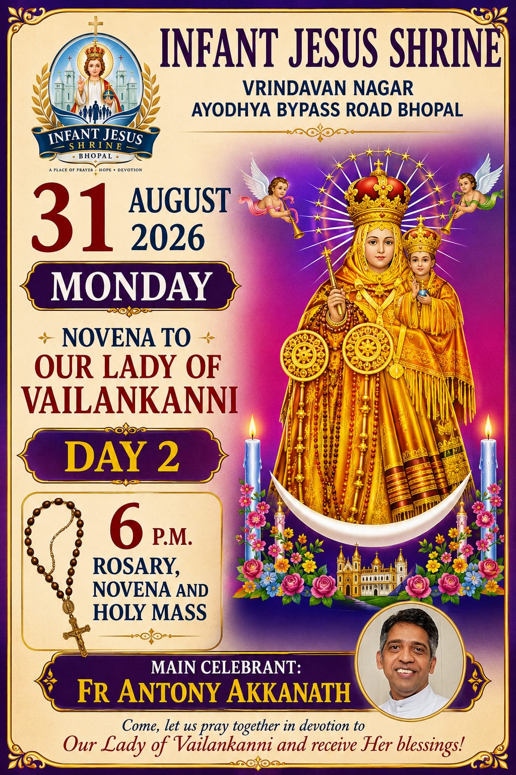 Novena Day 2 Schedule